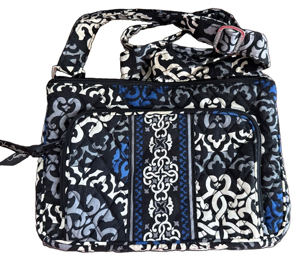 Vera Bradley Hipster Shoulder/Crossbody Bag In Retired Canterberry Cobalt New